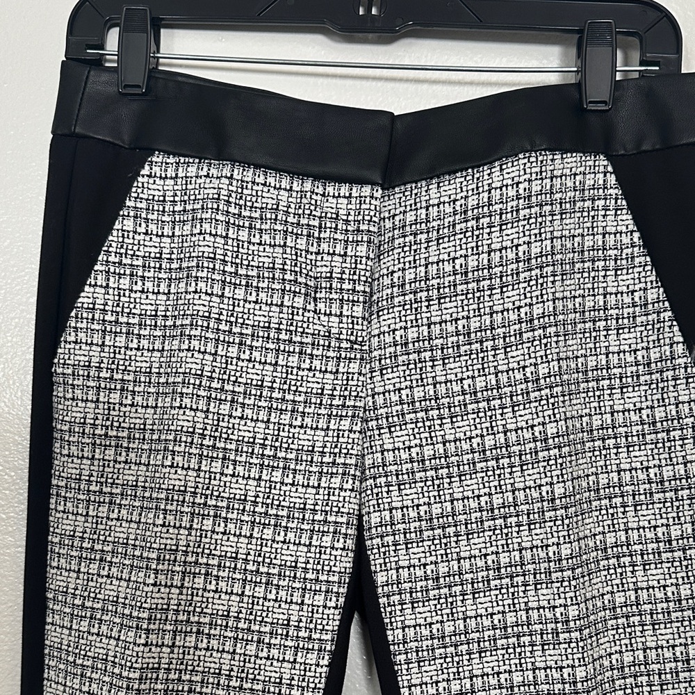 Express Black and White Plaid Pants - Picture 2 of 7
